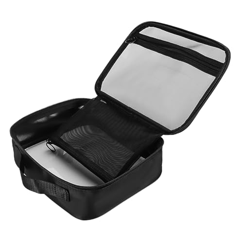 TSA Approved Toiletry Bag, Clear Makeup Bags with Multi Layer Mesh Pockets, Portable Large Capacity PVC Cosmetic Bags with Zipper for Travel Essentials - size: M