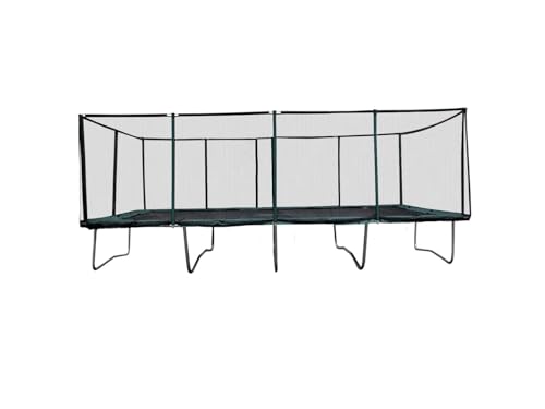 Happy Trampoline Pro Rectangle Trampoline - Heavy Duty 750lbs Jumping Capacity With Net Enclosure - Large Commercial Grade Rectangular Outdoor for Backyard Gymnastics - size: 10 X 23 Ft, style: 10X23 Rectangle