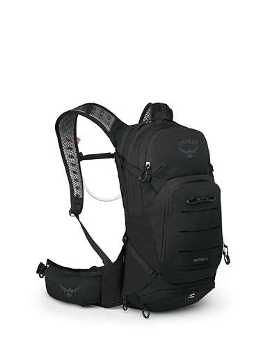Osprey Raptor 14L Men's Mountain Biking Backpack with Hydraulics Reservoir - color: Black, style: 14l (Extended Fit)