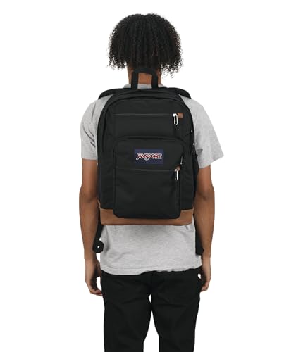 JanSport Cool Backpack, with 15-inch Laptop Sleeve - Large Computer Bag Rucksack with 2 Compartments, Ergonomic Straps, Black - color: Black