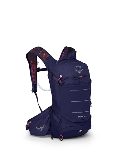 Osprey Raven 10L Women's Mountain Biking Backpack with Hydraulics Reservoir - color: Deep Fig