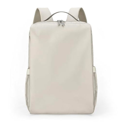 Tristan Home Minimalist Travel Backpack, Laptop Bag, Formal, Casual, Lightweight, Water-Resistant, Large, Cream White - color: White