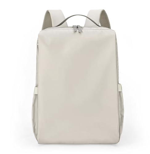 Tristan Home Minimalist Travel Backpack, Laptop Bag, Formal, Casual, Lightweight, Water-Resistant, Large, Cream White - color: White