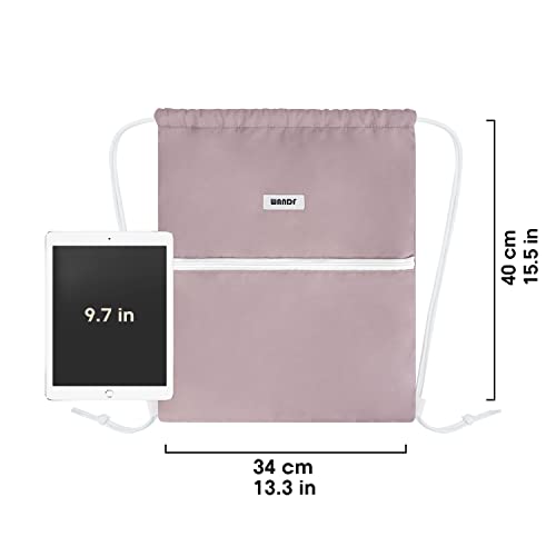 WANDF Drawstring Backpack, Gym Sackpack for Sports (Pink) - color: Pink