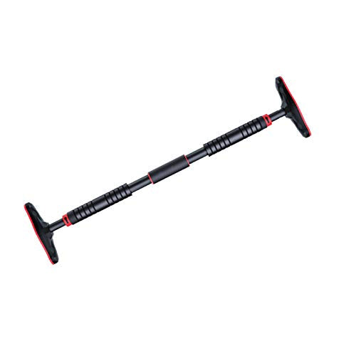 Pull Up Bar for Doorway, Chin Up Bar No Screw Installation Adjustable Dip Bars with Anti-Slip Mat & Locking Mechanism Heavy Duty Home Exercise Fitness Workout Strength Training - size: 116~145CM