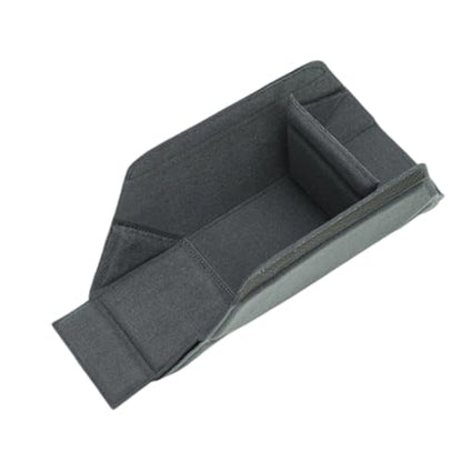 Camera Bag Insert, Soft Lined Foldable Protective Cube with 3 Adjustable Compartments, Flexible Partition Design for Mirrorless Lens Photography Gear Storage