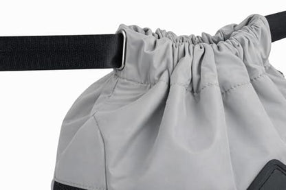 PPZ Drawstring Sports Backpack with Side Mesh Pockets, Lightweight Gym & Travel Bag with Water Bottle Holders for Fitness, Outdoor Activities and Daily Use – Gray