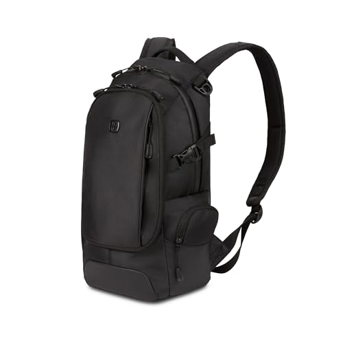 SwissGear 3598 Backpack Narrow Daypack, Black Ballistic, 18-Inch - color: Black Ballistic