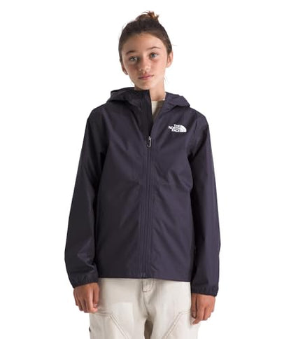 THE NORTH FACE Kids' Zipline Rain Jacket | Breathable Waterproof Rain Coat, Elastic Cuffs, Zip Pockets, Water Repellent - color: Endless Dusk, size: X-Large
