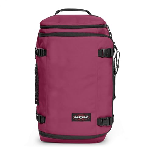 EASTPAK Carry Pack – Convertible Duffel & Backpack, 30L Cabin-Size Travel Bag, Laptop Sleeve, Water Bottle Holder, Multiple Pockets, Wine Burgundy - color: Wine Burgundy