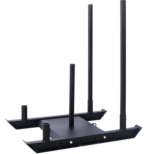 LifeSky Weight Training Pull Sled Harness Stand - Functional Training Equipment for Speed Acceleration Strength - Heavy Duty Steel Frame with Adjustable Resistance & Professional Workout Design