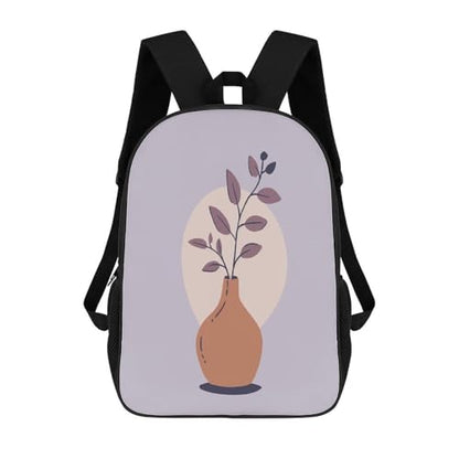 Travel Laptop Backpack Slim Durable Lightweight Back Pack Cute A Brown Vase Small Backpack For Women Men - color: A Brown Vase