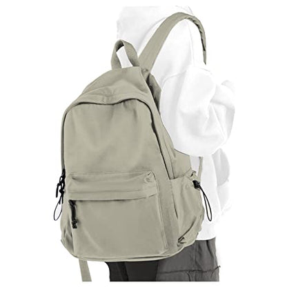 Purple School Backpack for Girls Water Resistant High School Book Bag Simple Backpack for Teens Boys Girls, Lightweight Middle Back Pack Daypack - color: Green