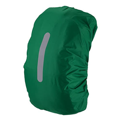 PATIKIL Waterproof Backpack Rain Cover, Non-Slip Backpack Cover with Vertical Reflective Strap Stay Dry for Hiking, Camping, Hunting - color: Dark Green, size: Large