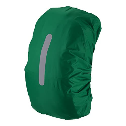 PATIKIL Waterproof Backpack Rain Cover, Non-Slip Backpack Cover with Vertical Reflective Strap Stay Dry for Hiking, Camping, Hunting - color: Dark Green, size: Large