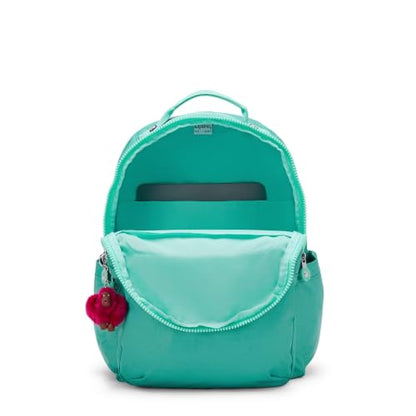 Kipling Seoul Large Metallic 15" Laptop Backpack - color: Oasis Mint Metallic, size: Large