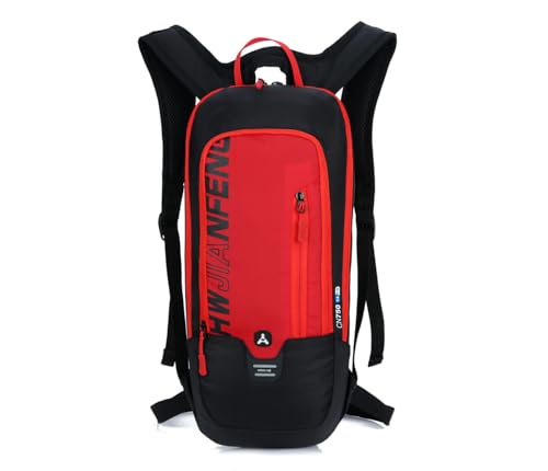 WINDCHASER Cycling Backpack, 10L Bicycle Backpack Waterproof Breathable Bag for Outdoor Travel Hiking Climbing Biking Running Skiing (Red) - color: Red