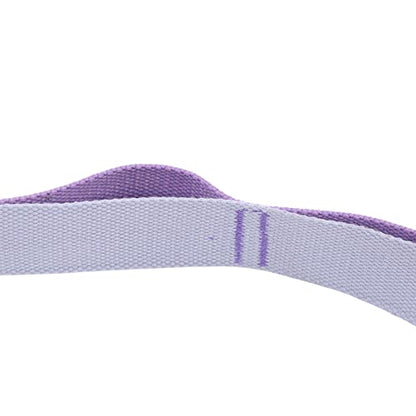 Yoga Stretching Strap, Yoga Strap for Flexibility and Balance, 3.1m Oxford Cloth Leg Stretcher with Foam - Covered Snap Ring, for Dance Gymnastics Physical Therapy and - color: Purple