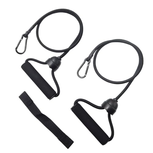 ONIPAX 1 Pair Stepper Resistance Bands with Handles & Connecting Strap – Workout & Exercise Bands for Strength Training, Muscle Toning, Home Gym Fitness Equipment