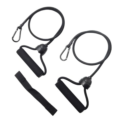 ONIPAX 1 Pair Stepper Resistance Bands with Handles & Connecting Strap – Workout & Exercise Bands for Strength Training, Muscle Toning, Home Gym Fitness Equipment