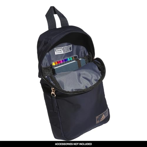 adidas Essentials Crossbody – Athletic Sling Bag with Phone Pocket - color: Legend Ink Blue/Rose Gold/2.0