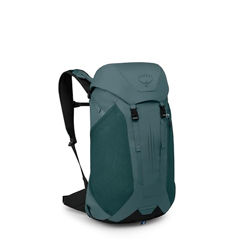 Osprey Hikelite LT 30L Hiking Backpack - Lightweight Travel Daypack with Rain Cover for Men and Women, Cascade Blue - color: Cascade Blue, style: 30l