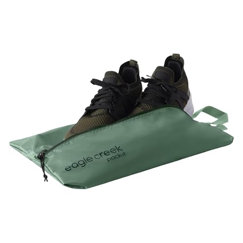 Eagle Creek Pack-It Essentials Set - Compression Packing Cubes for Compartmentalizing Luggage - Convenient Top Handle - Easy Grab Zipper Pull - Willow Green - 3 Piece Set - color: Willow Green