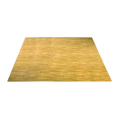 100 Sq. Ft 3/8 Inch Thick Printed Foam Tiles Interlocking Foam Mat, (24" x 24", 25 pcs), Light Wood Oak Grain Style, Protective Flooring for Home, Exercise or Trade Show - color: Oak