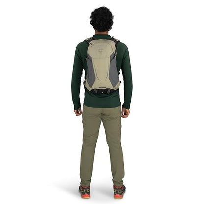 Osprey Hikelite 18L Durable Hiking Backpack - Travel Daypack with Rain Cover for Men and Women, Tungsten Yellow - color: Tungsten Yellow, style: 18l