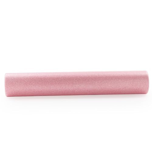 Sunny Health & Fitness High-Density Foam Roller 12" to 36", for Stretching & Muscle Recovery – Black, Blue, Pink - color: Pink, size: 36-Inch