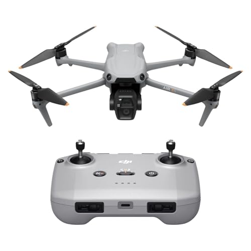 DJI Air 3S (RC-N3), Drone with Camera 4K, Dual-Camera Drone with 1" CMOS Wide-Angle Camera, 4K/60fps HDR Video & 14 Stops of Dynamic Range, 45-Min Max Flight Time, 20km Transmission Range - style: Air 3S (RC-N3)