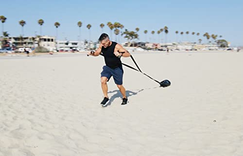 Resistance Training Sled - Weight Sled Harness & Handles - Extreme Workout for Athletes - Burn 3X The Calories - 4-Piece Kit for Gym, Home and, Outdoor - style: Whole kit