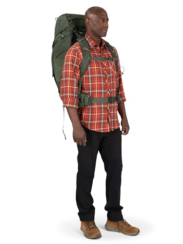 Osprey Kestrel 58L Men's Backpacking Backpack, Black, S/M
