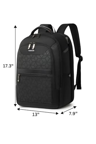 TREKON Classic Laptop Backpack, Durable Waterproof Fabric, 15.6" Laptop Compartment, TSA-Friendly Design, for Work, Office, Commuter & College, Casual Daypack