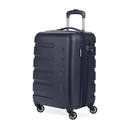 SwissGear 7366 Signature Hardside Expandable Luggage with Spinner Wheels, TSA Lock, Cup-Holder, Navy, Carry-On 19-Inch - color: Navy, size: Carry-On 19-Inch