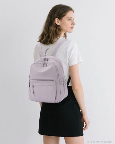 Tanweibago Mini Nylon Women Backpacks,11L Small Ladies backpacks Casual Lightweight Women Shopping Travel Daypack (Z1-purple) - color: Z1-purple