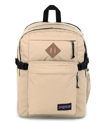 JanSport Main Campus Backpack - Travel or Work Backpack with 15-Inch Laptop Sleeve and Dual Water Bottle Pockets, Travertine - color: Travertine