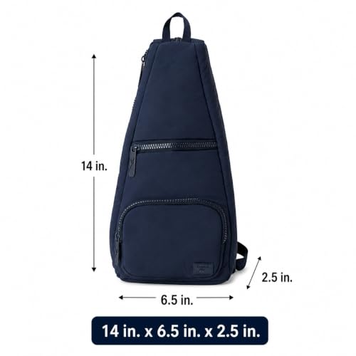 Reebok Unisex Crossbody Bag - Convertible Compact Durable Cross Body Bag for Women and Men - Gym and Travel Essentials, Size One Size, Maeve Eastcoast Blue - color: Maeve Eastcoast Blue