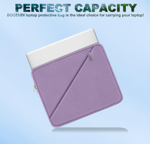 Laptop Case 15.6 inch, Traveling Carrying Computer Bag with Zippered Pocket, Shockproof Protective Laptop Sleeve Compatible for Apple Notebook, HP, Dell, Acer, Asus, Lenovo, Light Purple - color: Light Purple, size: 15.6 inch