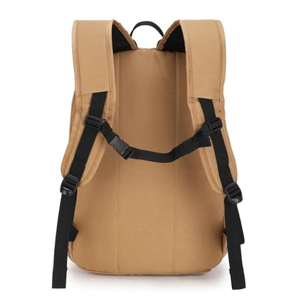 HEAD 30L Waterproof Drone String Travel Backpack for Men, Lightweight Laptop Backpack Fits 15.6 inch Notebook, Casual Daypack Carry On Backpack for College/Gym/Outdoor/Daily Use/Commute, TSA Friendly - color: Khaki