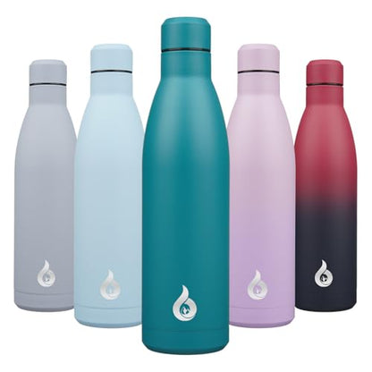 BJPKPK 25 oz Insulated Stainless Steel Water Bottle, Metal Sports Flask - color: Laguna, size: 25 Ounces