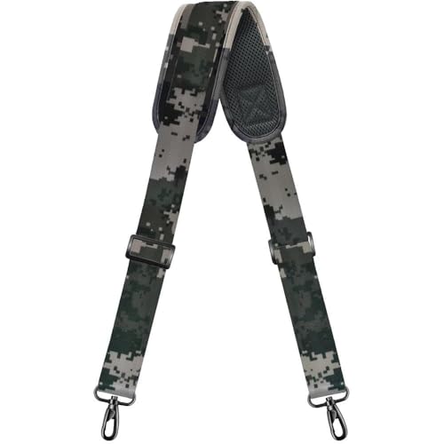 ZINZ Bag Shoulder Strap, Padded Adjustable Shoulder Strap Replacement - color: Camouflage Gray, size: 57"