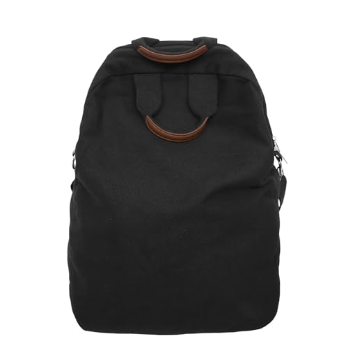 Grunge Hippie Boho Backpack Durable Canvas Casual Adjustable Daypack College Vintage Travel Rucksack for Women Men (Black) - color: Black