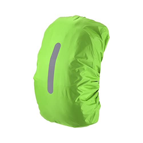 PATIKIL Waterproof Backpack Rain Cover, Non-Slip Backpack Cover with Vertical Reflective Strap Stay Dry for Hiking, Camping, Hunting - color: Lawn Green, size: X-Small