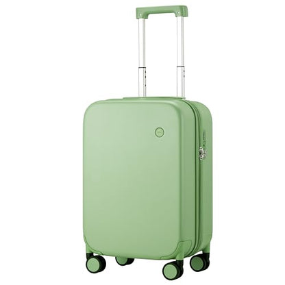 mixi Upgrade Carry on Luggage Suitcases with Spinner Wheels, Hardside Rolling Suitcase PC with TSA Lock Lightweight Travel Case 20in Carry-On, Fine Grid Avocado Green - color: Fine Grid Avocado Green, size: 20in Carry on