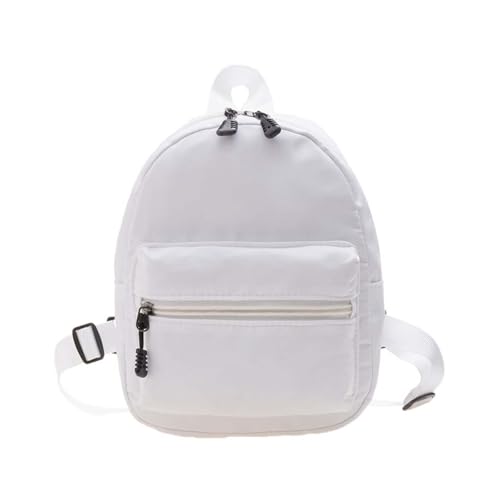 Small Backpack for Women and Girls, Mini Backpack Purse Stylish Lightweight Backpacks Casual Womens Backpacks with 2 Pockets (White) - color: White