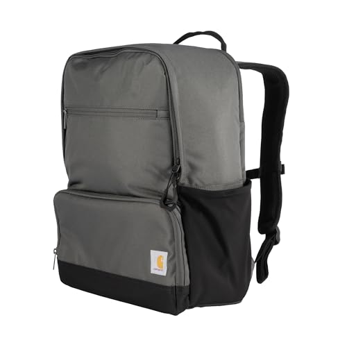 Carhartt Insulated Two Compartment Cooler, Durable Water Repellent Material W/Front Zippered Pocket for Camping, Beach & Travel - color: Gravel, style: Cooler Backpack