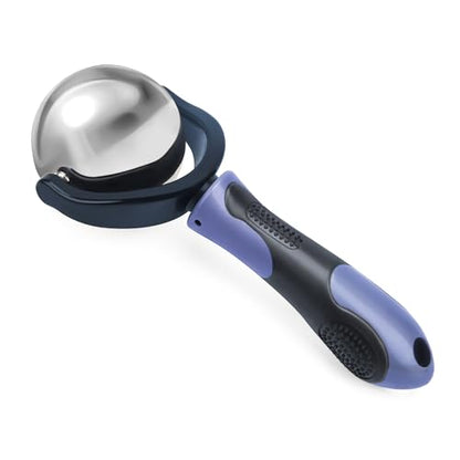 Catcan Cold Massage Roller Ball, Cold Therapy Relief, Portable Fitness Ice Roller Ball with Handle, Great Tool for Back/Neck Pain (Blue) - color: Blue