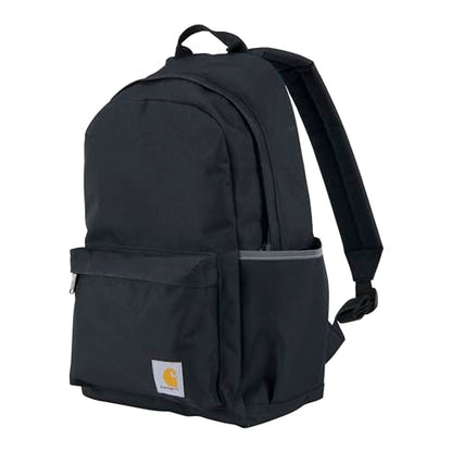 Carhartt 21L Classic Laptop Backpack, Water-Resistant Pack W/ 15" Laptop Sleeve and Organizational Compartments, Black - color: Black, size: One Size