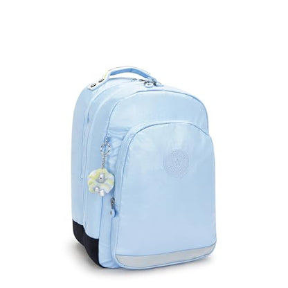 Kipling Women's Class Room 17" Laptop Backpack, Durable, Spacious, with Protective Sleeve - color: Clear Sky Met, size: 11.5''L x 17''H x 9.5''D